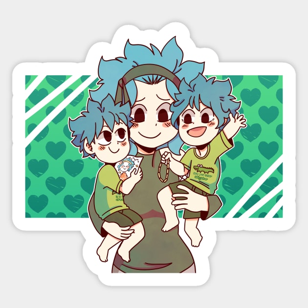 Levy + the trouble twins Sticker by Dragnoodles